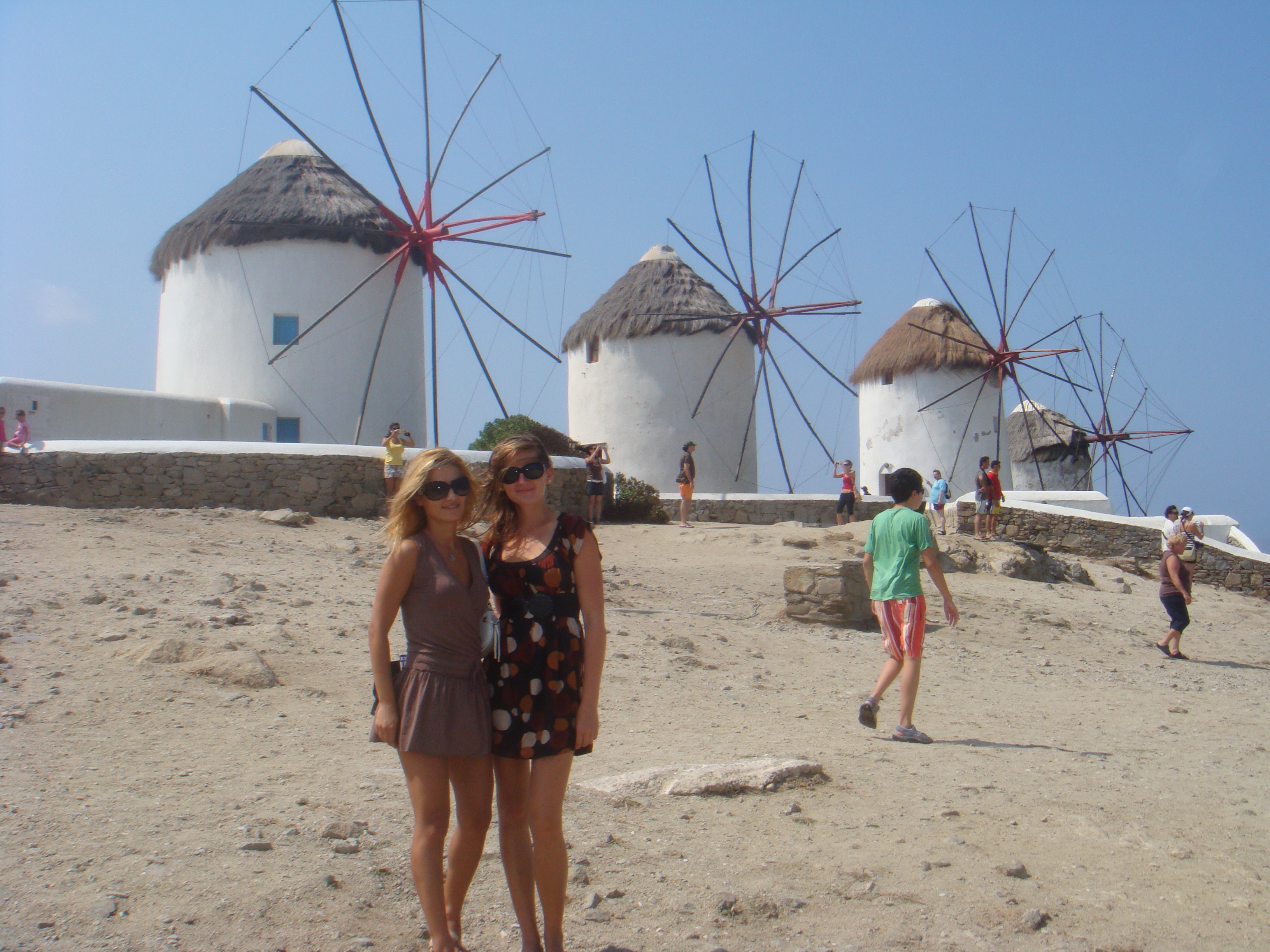 Greek island Mykonos windmills