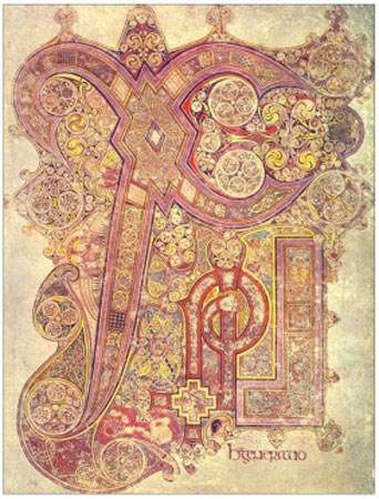 Book of Kells a lavishly illuminated Latin manuscript from the 8th century