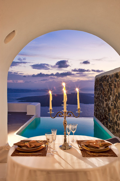 Luxury suites Greek island Santorini