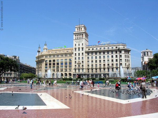 Barcelona city center