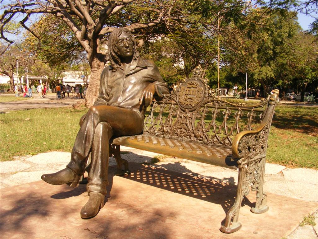  Statue of Lennon in a Havana park, Cuba. 