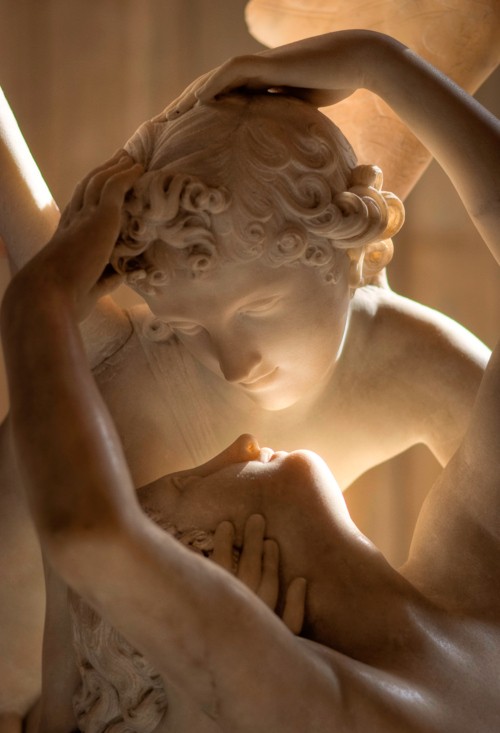 sculptures at Louvre museum