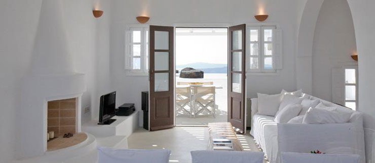 room of the Beautiful villa in Santorini Greece 3