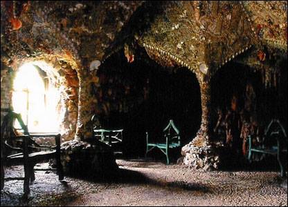 interior of the shell grotto
