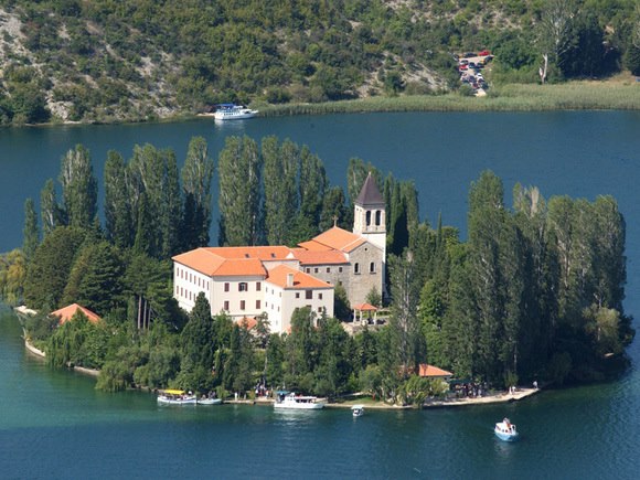 Krka National Park lies on Visovac island, Croatia 3