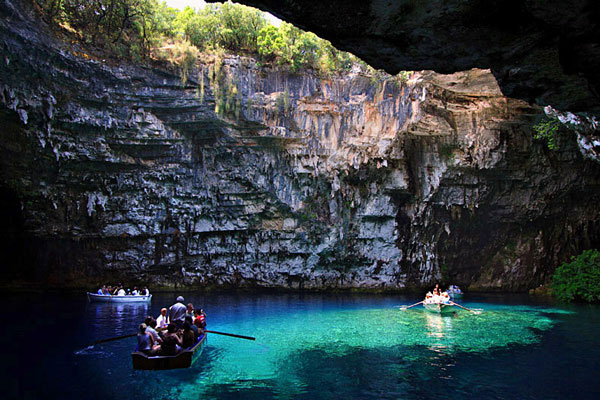 inseide the wonderful Melissani cave in Cephalonia 3