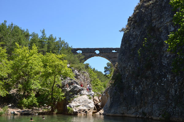 the largest aqueduct bridge in Turkey