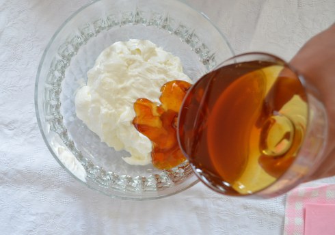 chocolate dessert recipe with Greek yogurt , honey and nuts 3