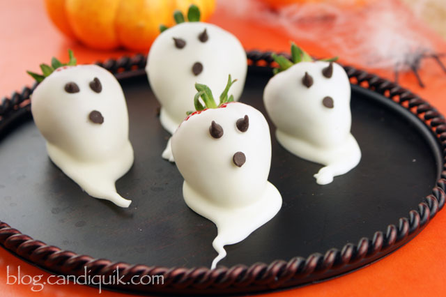Easy and cute strawberry halloween recipe 