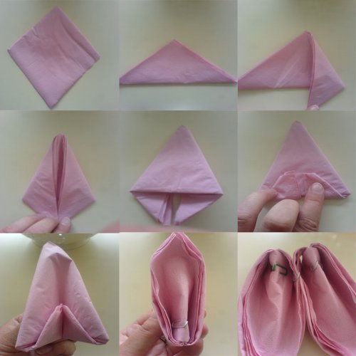 creative fold napkins for christmas