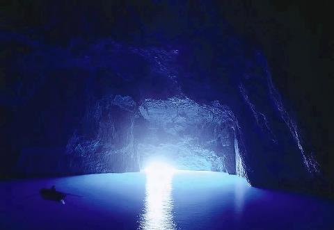 Beautiful Cave in Greek island 2