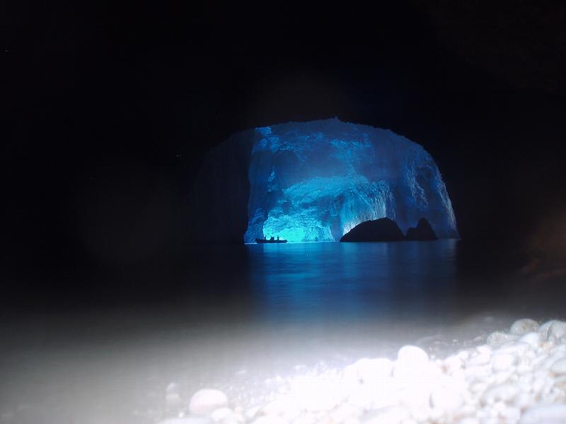 Beautiful Cave in Greek island