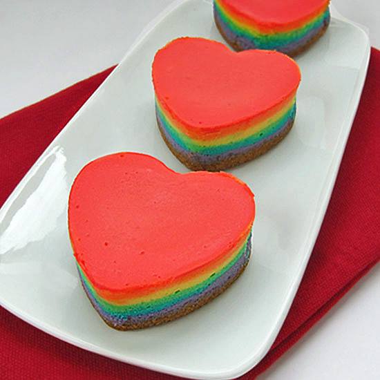pretty rainbow recipe for the VDay