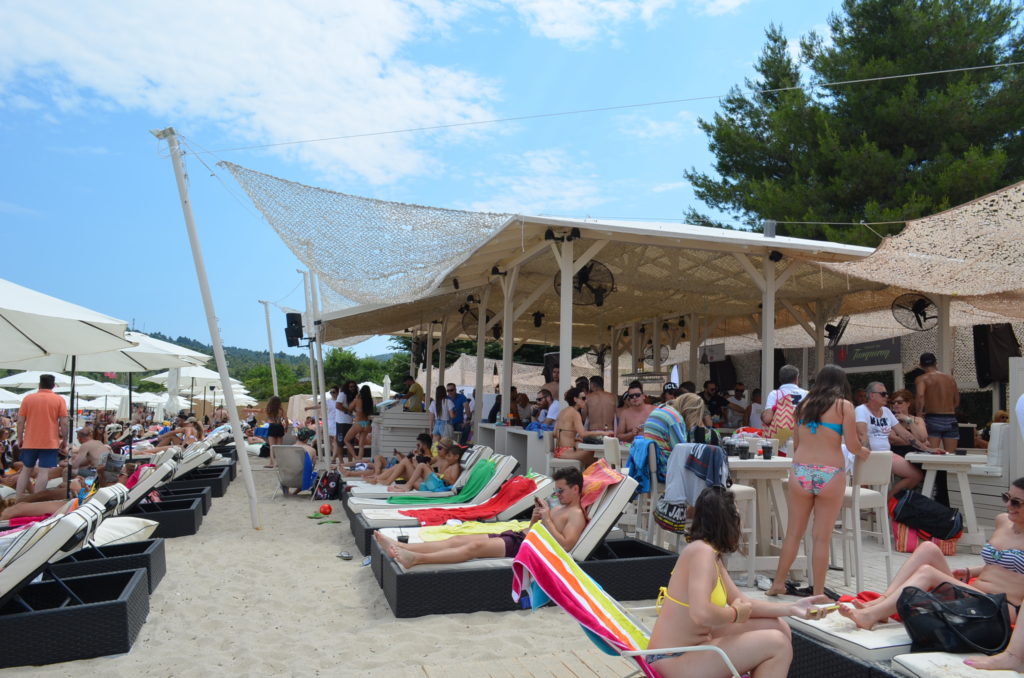 Greece Halkidiki Paliouri beach, best beach bar in Halkidiki Cabana 7