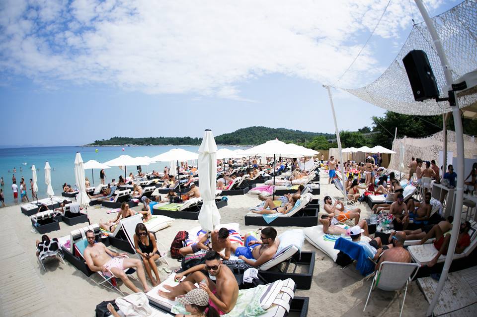 Greece Halkidiki Paliouri beach, best beach bar in Halkidiki Cabana 17
