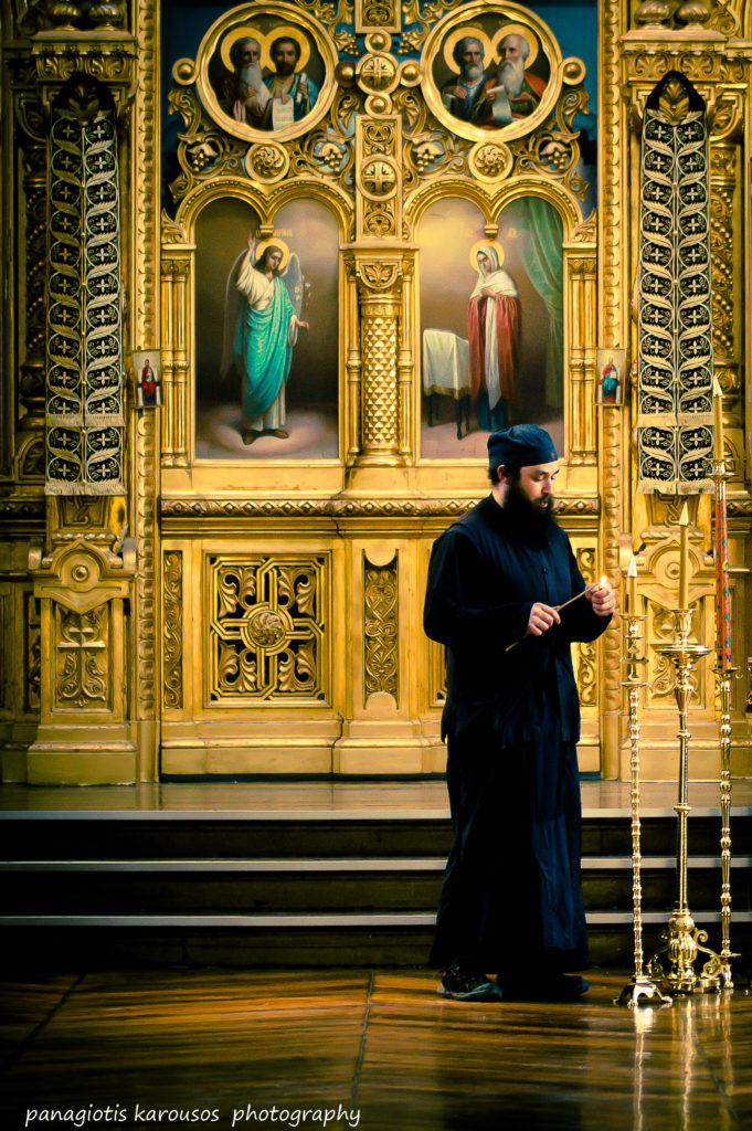 Monk at the mount Athos monastery 3