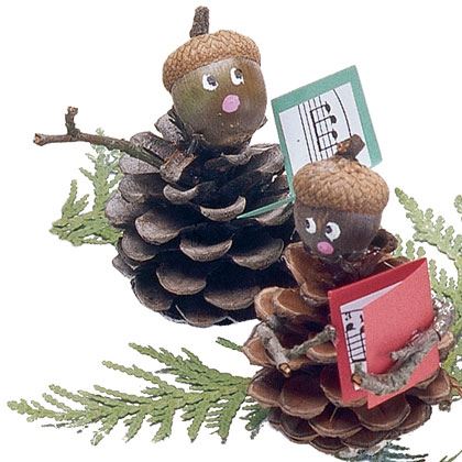 holiday homemade pinecone xmas ornaments 9