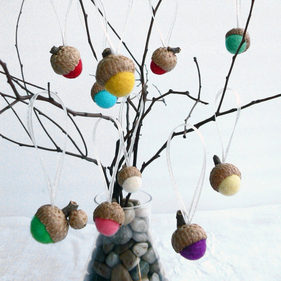 unusual holiday handmade crafts, acorn