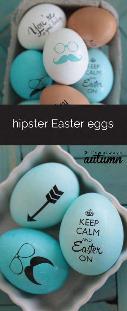 fun ways to dye easter eggs, hipster