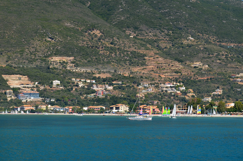 the most popular windsurfing spot in Greece, Vassiliki beach 2