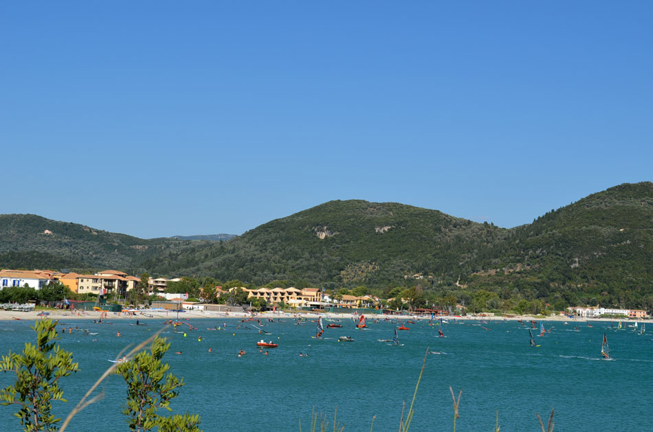 the most popular windsurfing spot in Greece, Vassiliki beach 8
