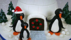 Decorating ideas for christmas cakes penguins