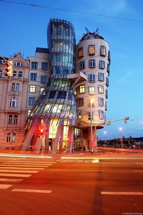 bizarre buildings Prague