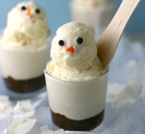christmas ice cream snowman desserts