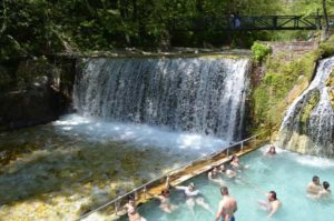 hot springs Loutra Pozar , Aridaia Greece