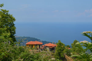 on the way to Agios Pandeleimonas from mount Olympus, the highest Greek mountain