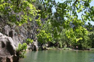 beautiful lake in the forest of Kemerdere