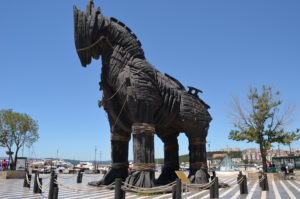 the Trojan horse used in the Brad Pitt Movie "Troy" 2