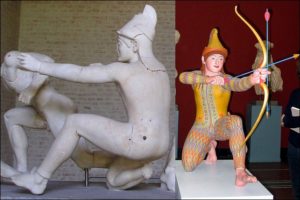 the original colors of ancient Greek and Roman sculptures 14