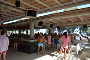 interesting things to see in Greek island Mykonos, paraga beach bar