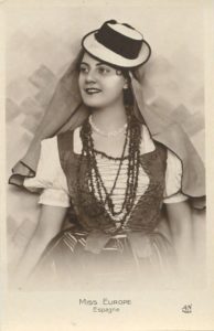 miss Europe held in 1930, Spain