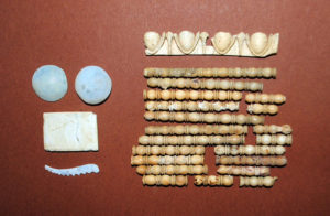 archaeological discovey in Amphipolis, coffin decorations made of bone and glass