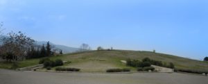 the exterior of the royal tombs in Vergina