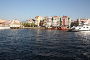 along the seaside of Canakkale