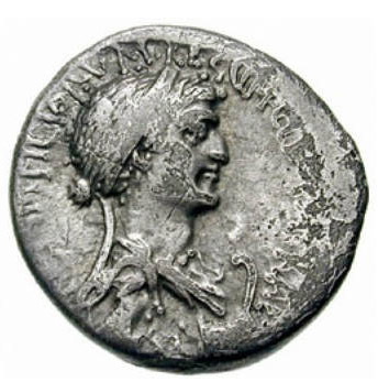 image of Cleopatra on coins 2
