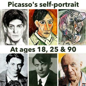 Self-Portraits of Pablo Picasso From Age 15-90. - moco-choco