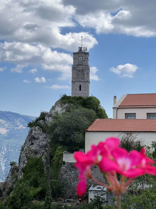 Arahova city in summertime